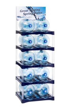 Bottle up water bottle storage rack - real life example