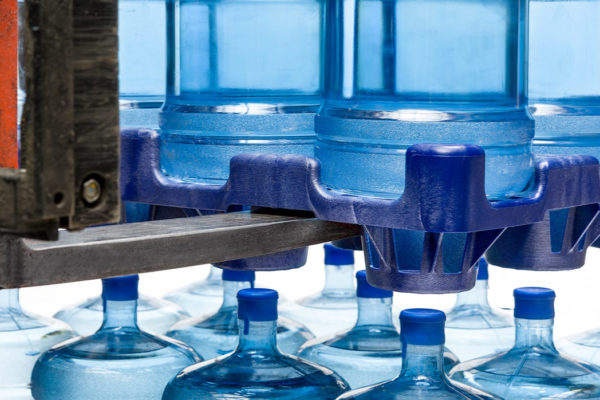 upright water bottle rack
