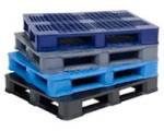 nestable distribution pallet stacks - open top stackable plastic pallets