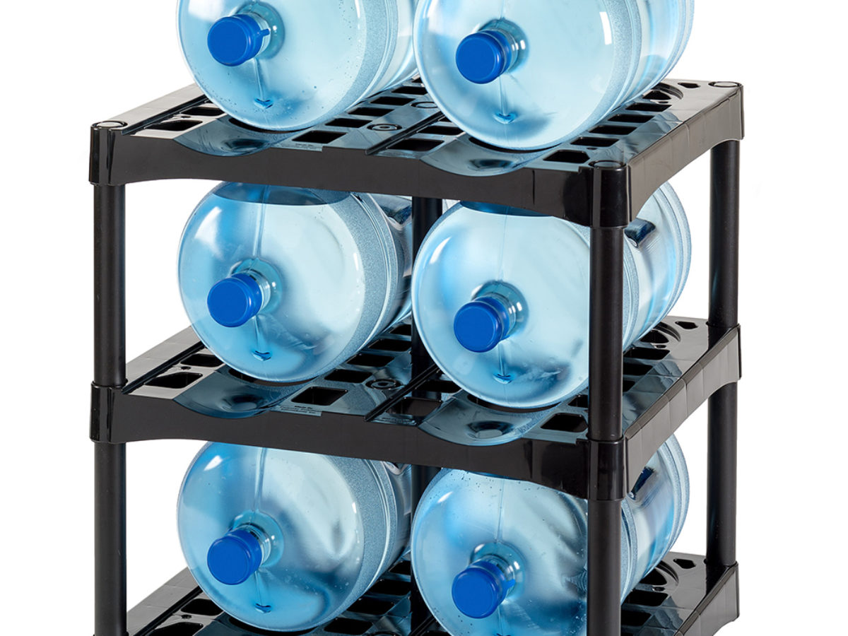 Stackable Water Bottle Storage Rack